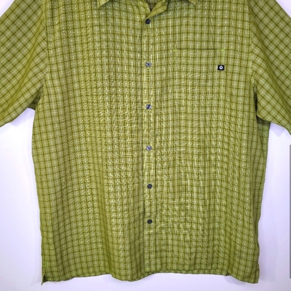 Marmot Green Checkered Casual Shirt - Picture 5 of 8